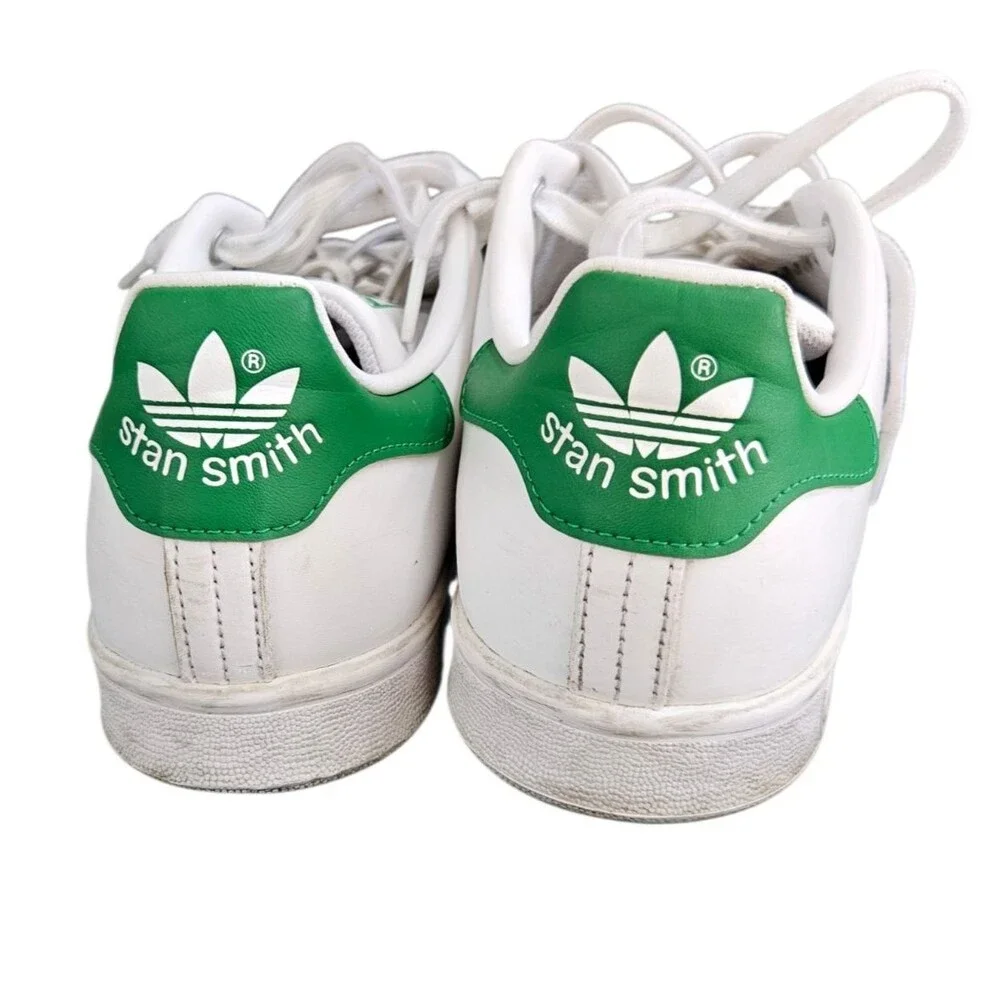 Adidas Originals Stan Smith Sneaker Men's 9 White Green Low Top Athletic Shoes
